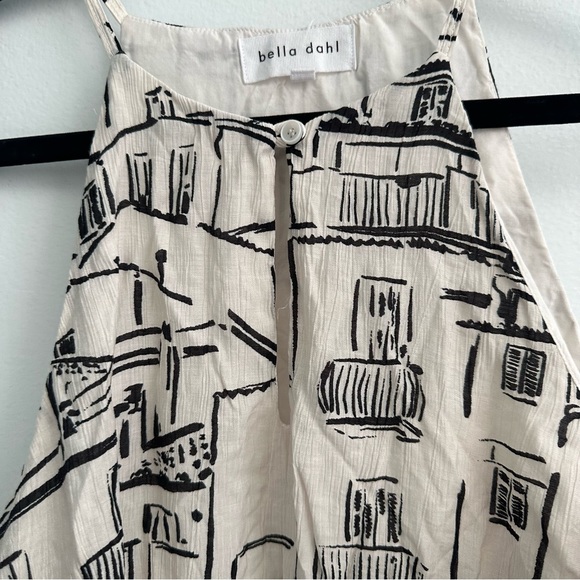 Bella Dahl off-white high neck cut out dress - Picture 3 of 4